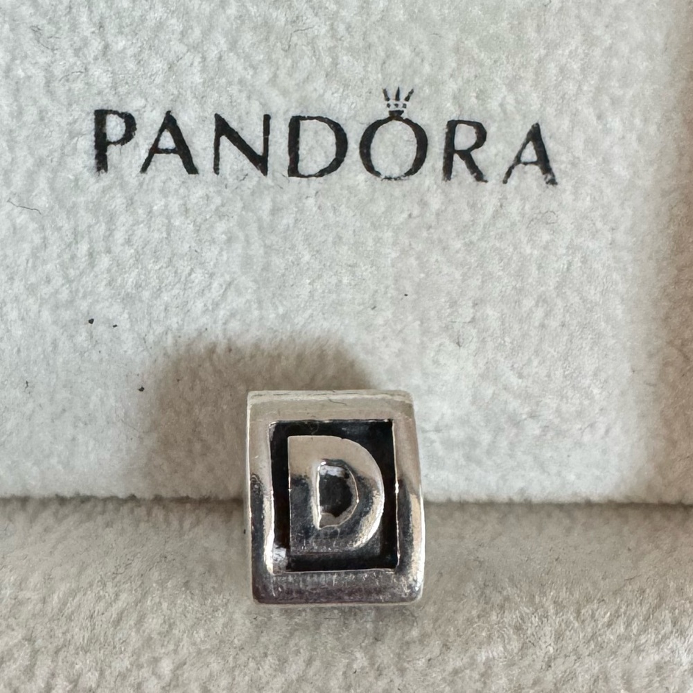 Pandora Block Letter “D” Charm